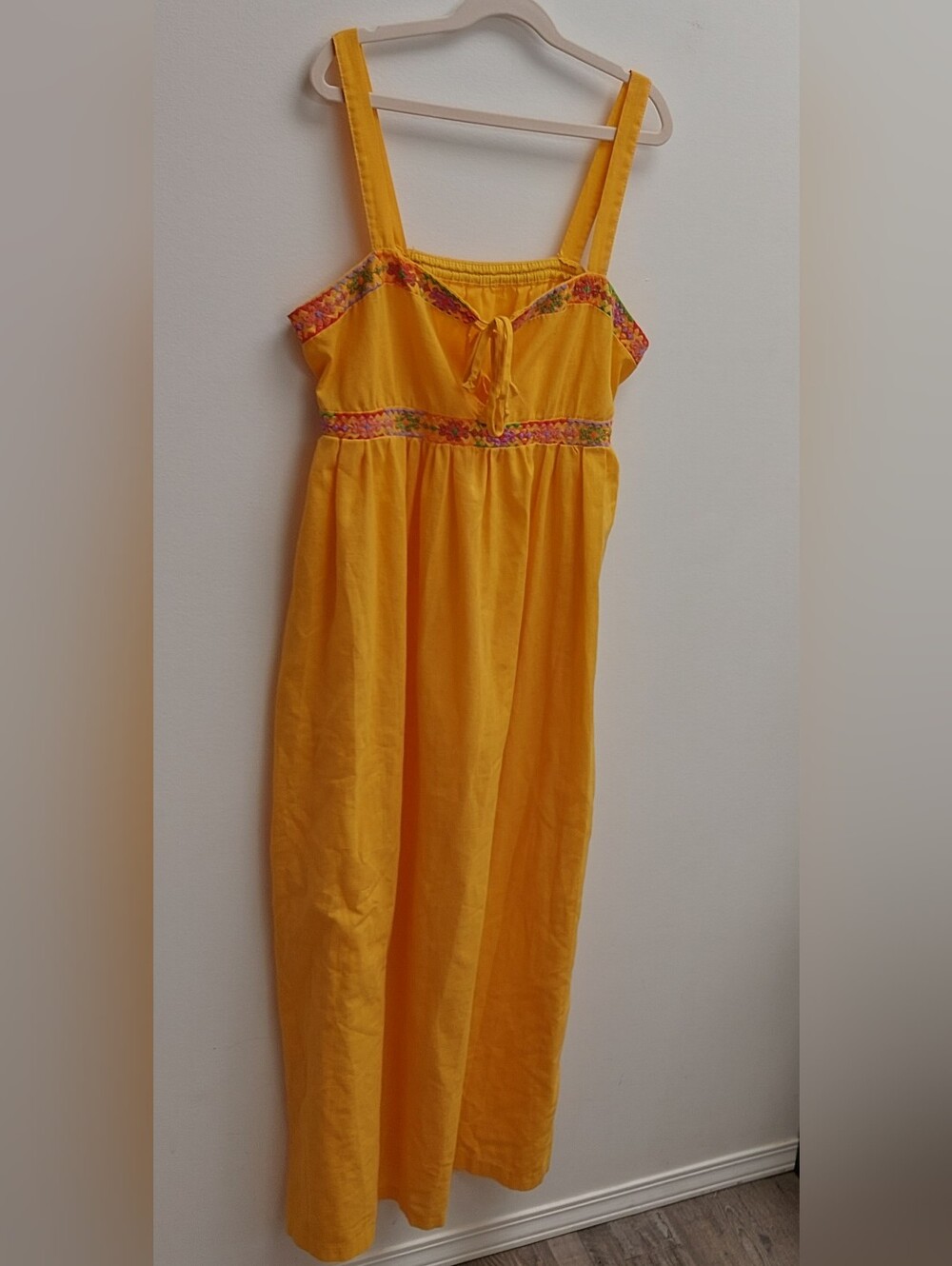 Vintage Sears Sundress with Embroidered Trim